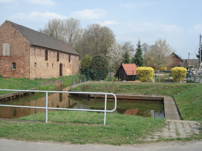 die neue Kahnanlegestelle in Boblitz