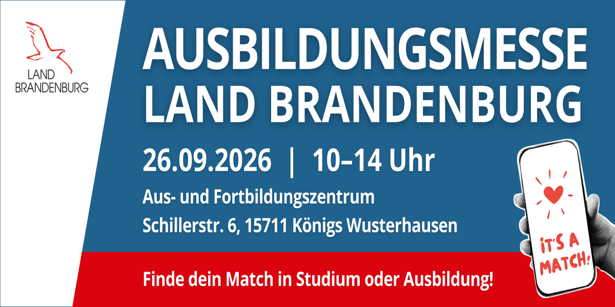 Bild: Ausbildungsmesse Land Brandenburg 2026