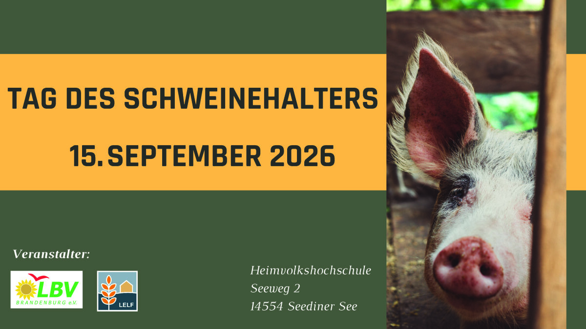 Save the date Tag des Schweinehalters