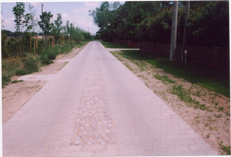 ein Weg führt durch die Landschaft