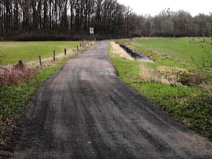 BOV Rühstädt Weg 110 vor dem Ausbau - ein unbefestigter Feldweg